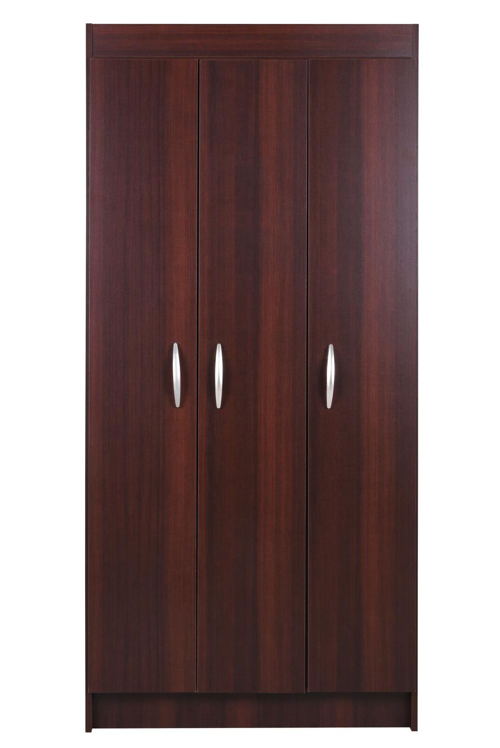 CIC - Clóset Pasco 3 Puerta(s) 2 Repisa(s) 79xx38 cm Chocolate