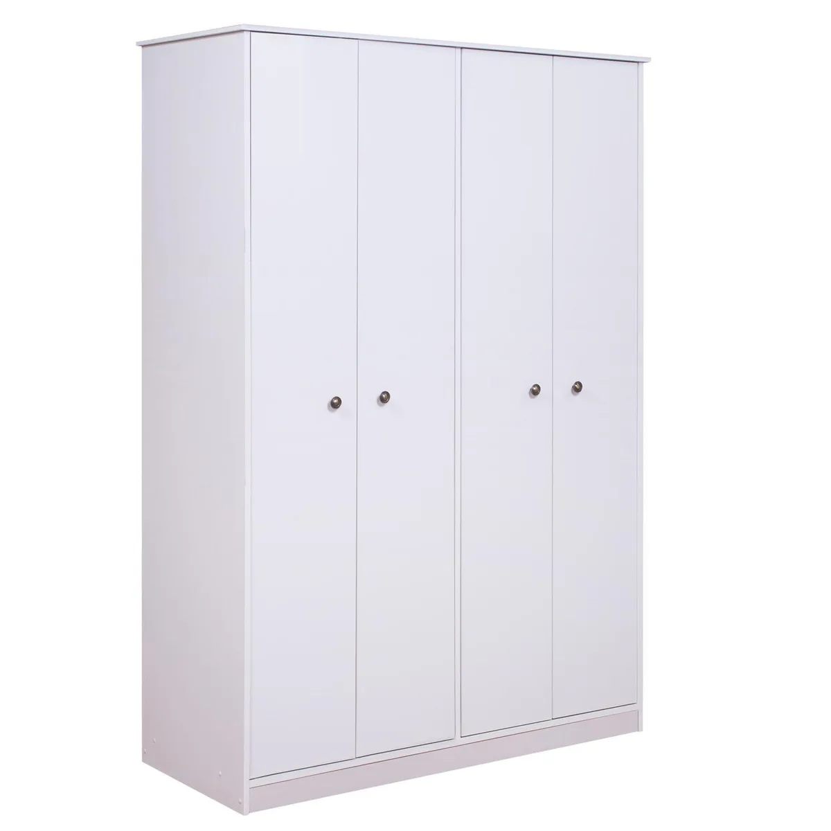 CIC - Clóset New Lucerna 4 Puerta(s) 3 Repisa(s) 126xx52 cm Blanco