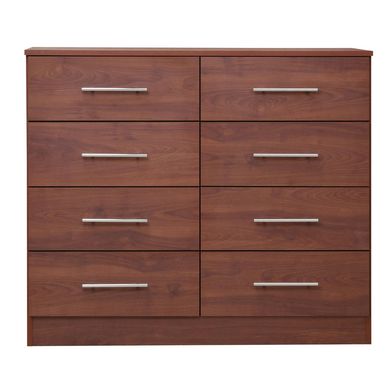 Comoda 8 cajones fenix 85x100x45 cm rojo
