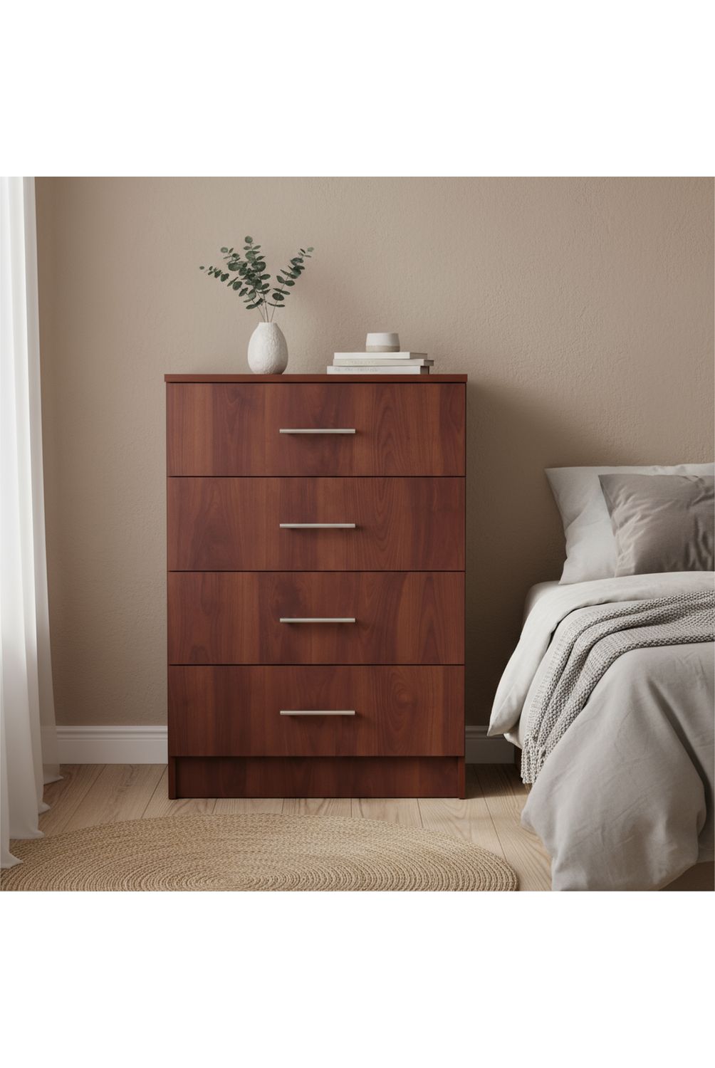 CIC Cómoda 4 Cajón(es) Fenix 60x85x45 cm Cerezo | Falabella Chile