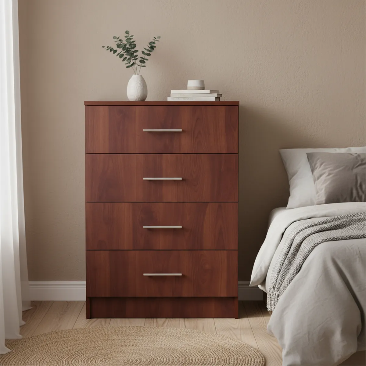 CIC - Cómoda 4 Cajón(es) Fenix 60x85x45 cm Cerezo