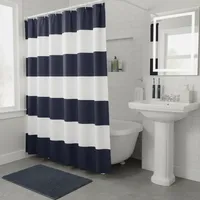 Cortina baño poliéster 178X180 cm Hexton