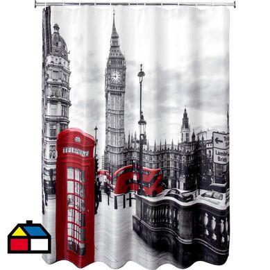 Cortina bao polister 178x180 cm Booth