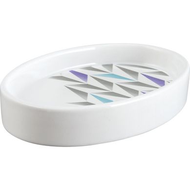 Jabonera Deco Blanca Blanco