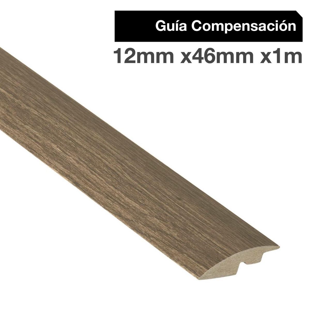 MAFORSA - Pack 2 unidades Guía de Compensación MDF Caramel Oak 46 mm 1.2x100 cm