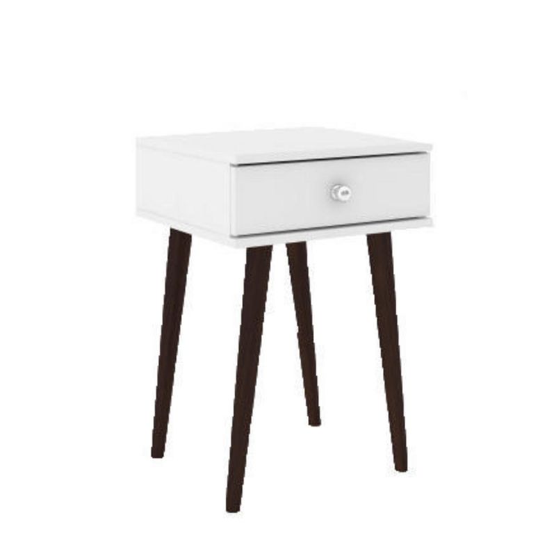 HOGA - Velador 1 Cajón(es) 0 38x60x38 cm Blanco