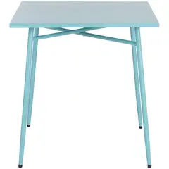 JUST HOME COLLECTION - Mesa Cuadrada Metal 70x71.5x70 cm Celeste