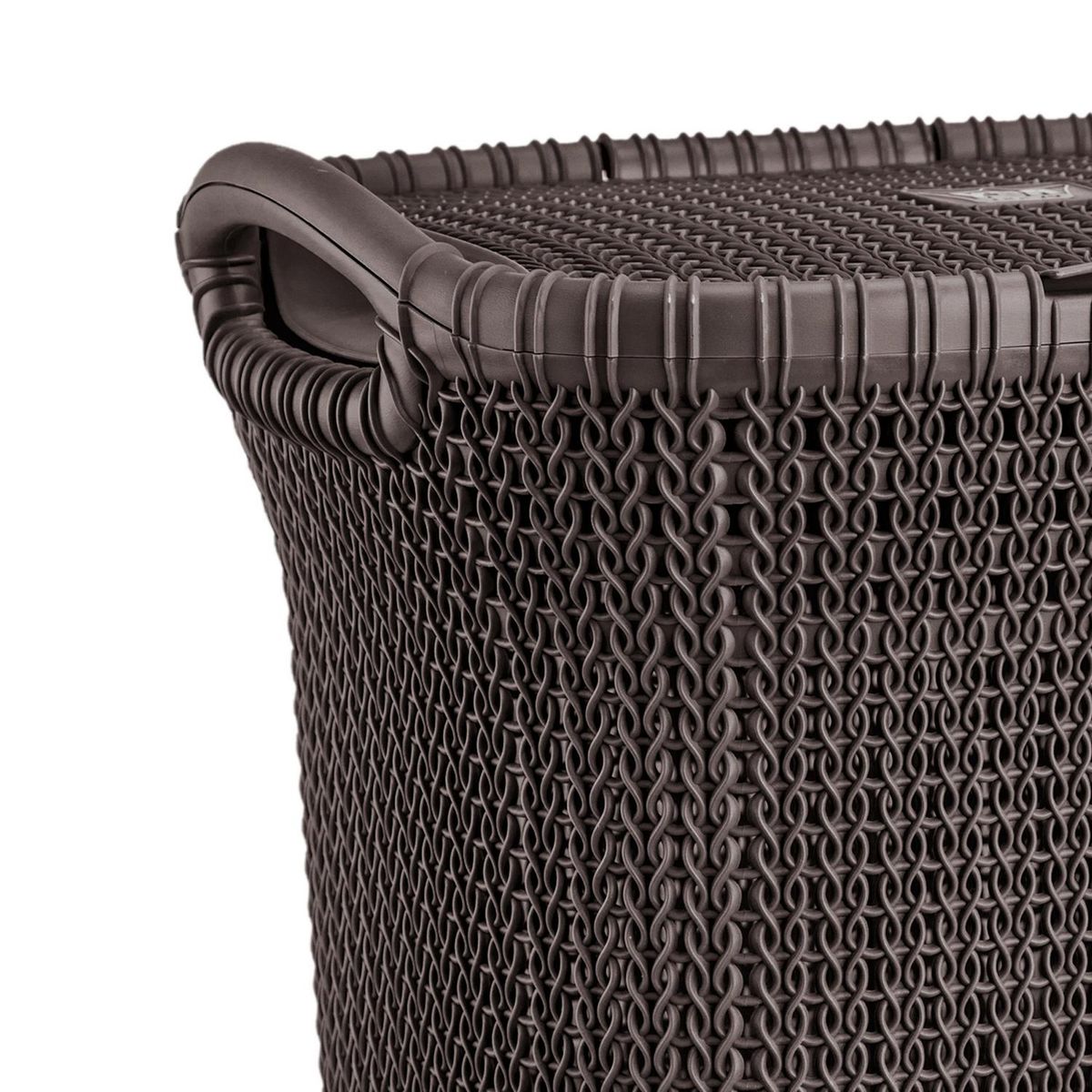 REYPLAST - Cesto khipu 60 litros ratán plástico Café