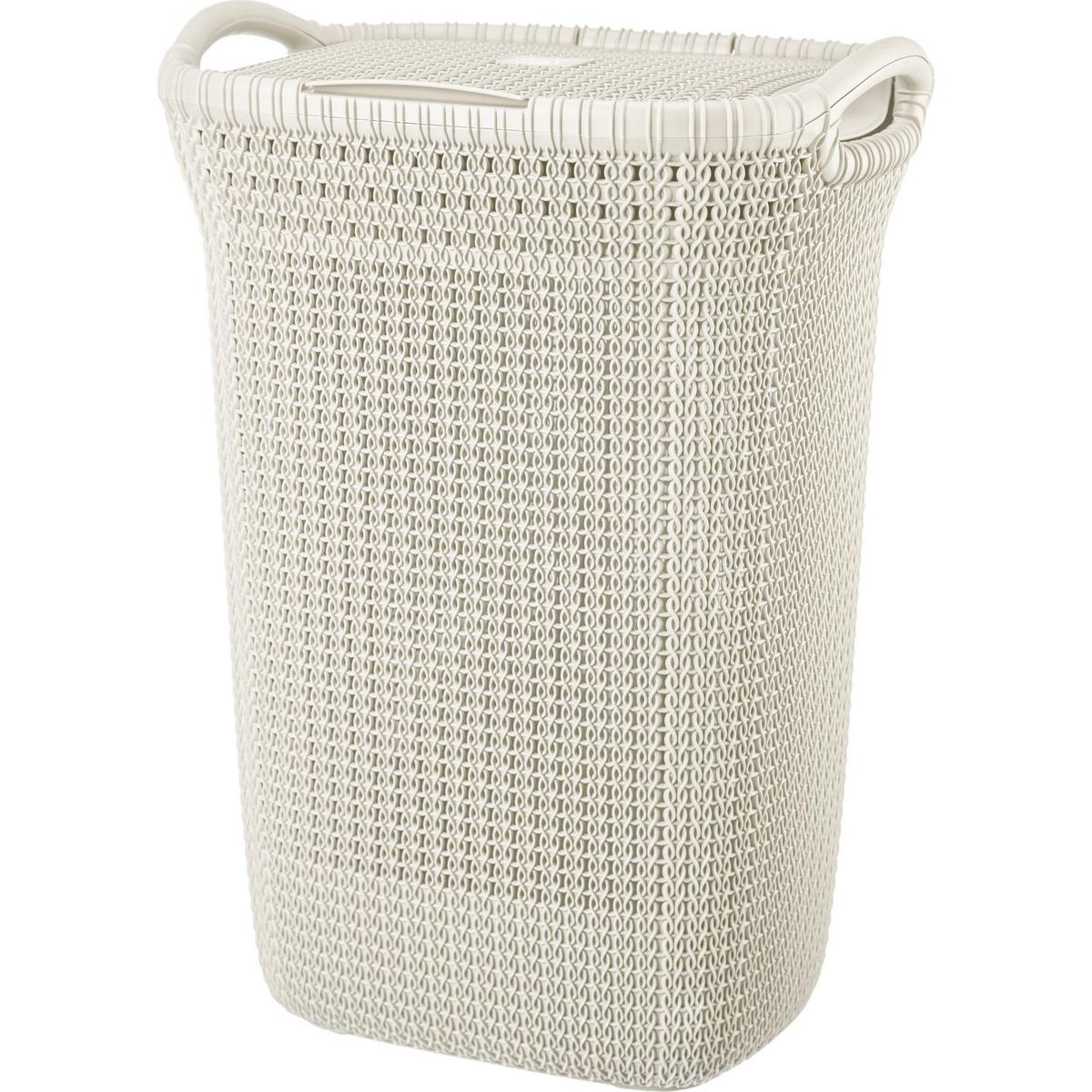 REYPLAST - Cesto Ratán para Ropa 44x59x36 cm 60 l Blanco