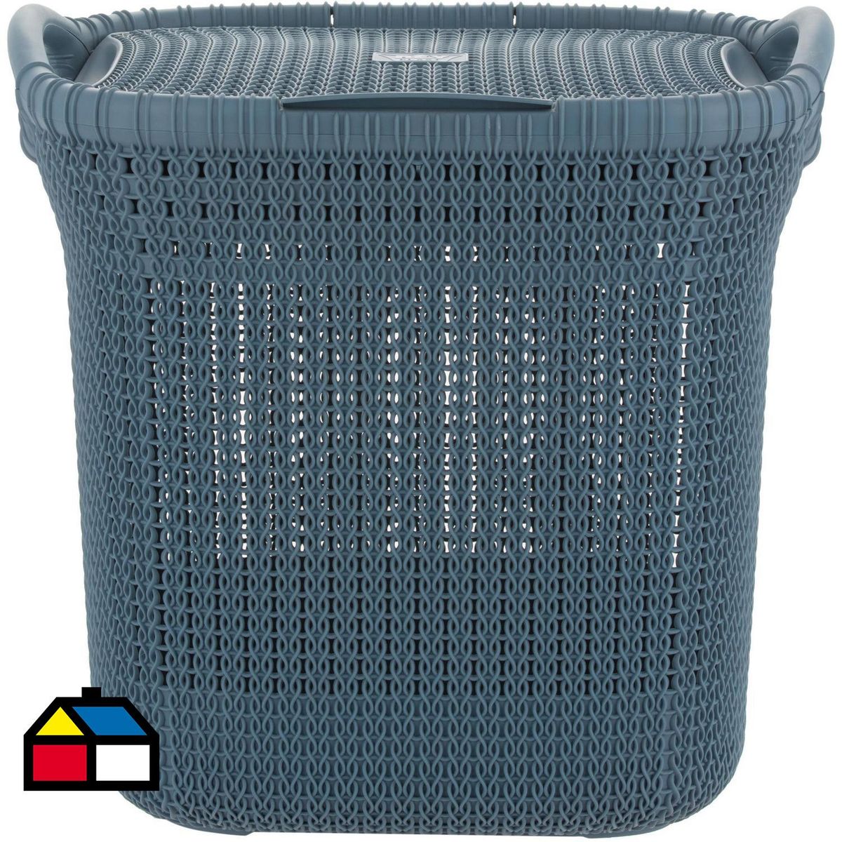 REYPLAST - Cesto Ratán para Ropa 44x44x34 cm 40 l Azul