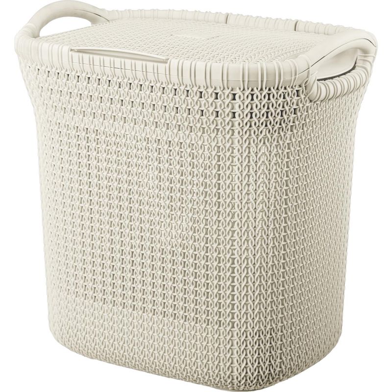 REYPLAST - Cesto Ratán para Ropa 44x44x34 cm 40 l Blanco