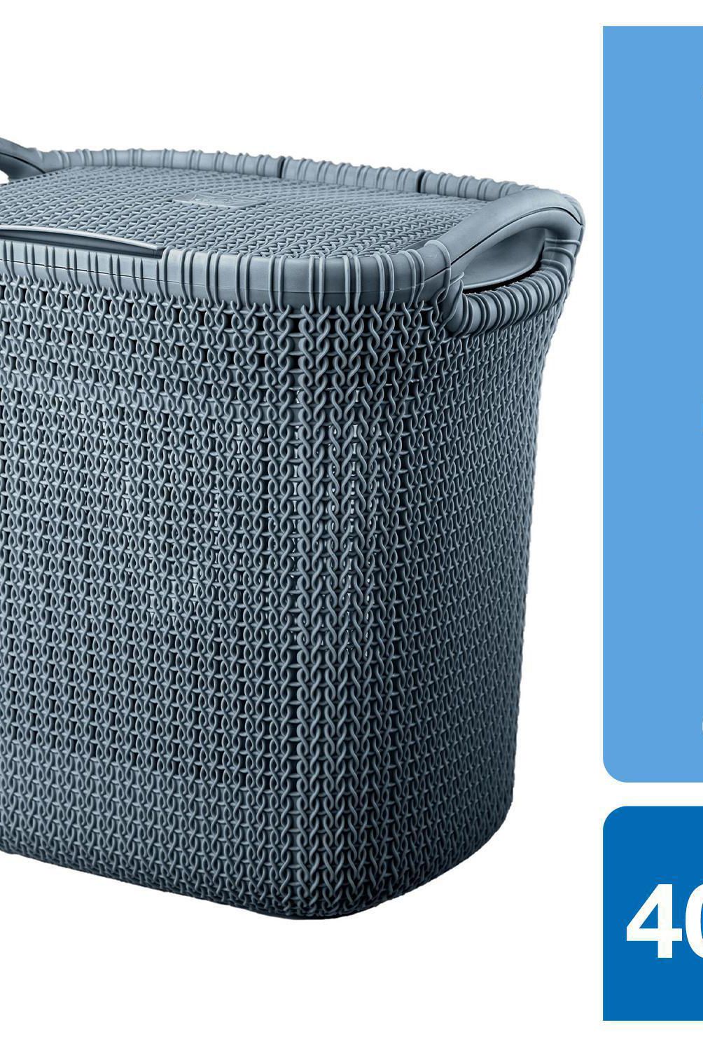 REYPLAST - Canasto para Ropa 45x44x34 cm 40 l Azul