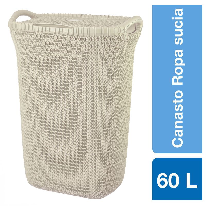 REYPLAST - Canasto para Ropa 47x61x30 cm 60 l Multicolor