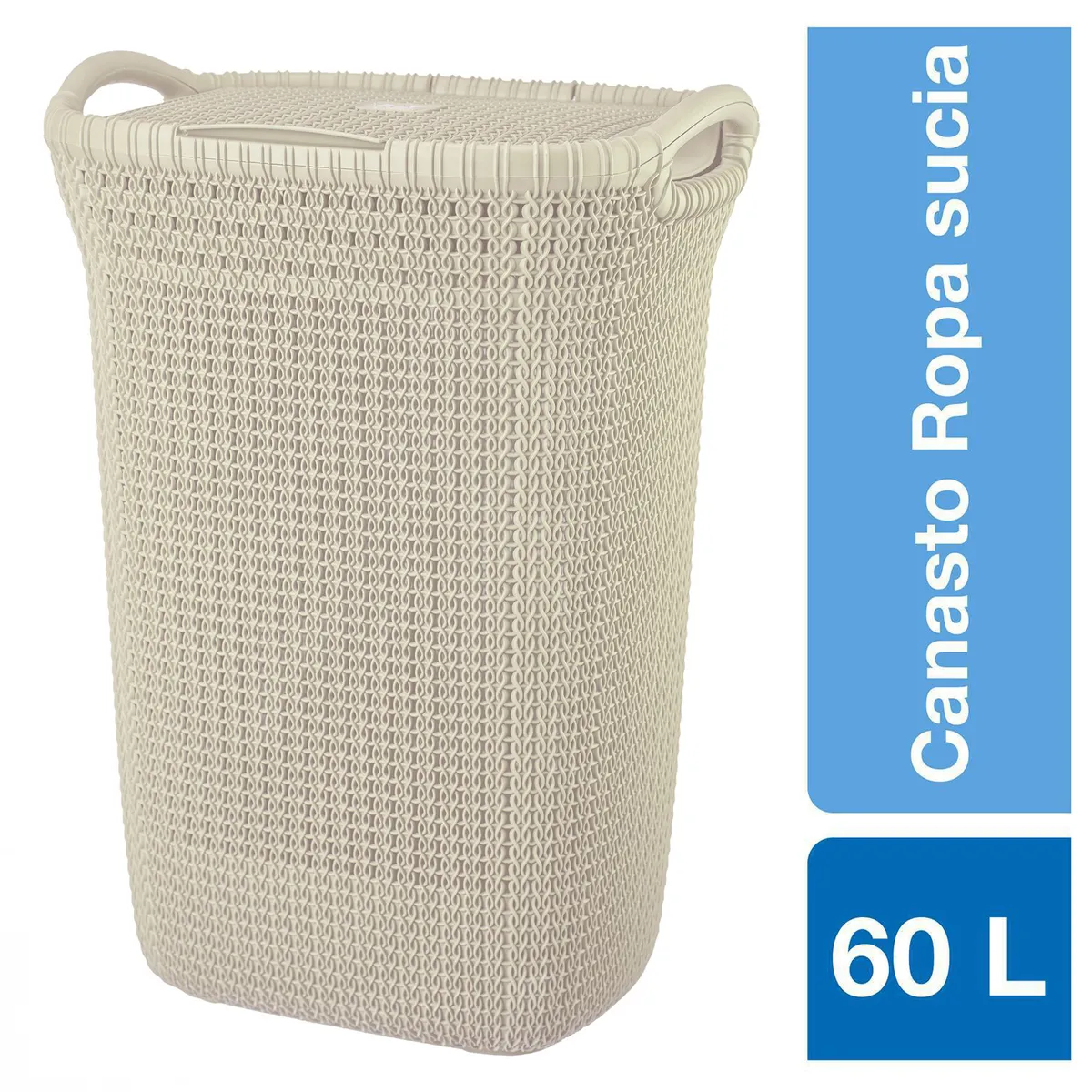 REYPLAST - Canasto para Ropa Khipu 47x61x30 cm 60 l Colores Surtidos