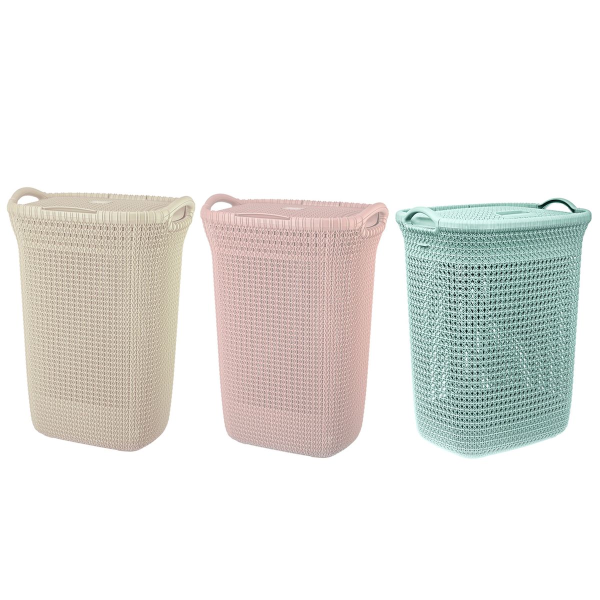 REYPLAST - Canasto para Ropa Khipu 47x61x30 cm 60 l Colores Surtidos