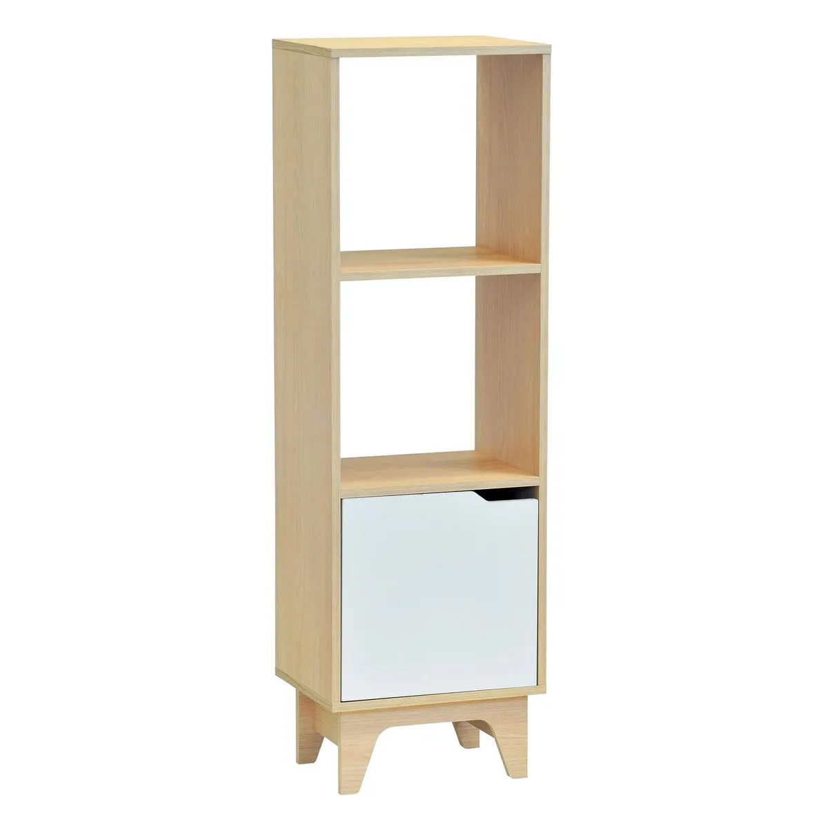 MOBIKIT - Estante Bremen Melamina 3 Nivel(es) 39x126x30 cm Carvalo/Blanco