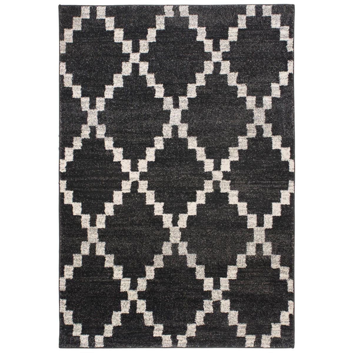 JUST HOME COLLECTION - Alfombra Doux Shaped 160x235 cm Polipropileno Negro