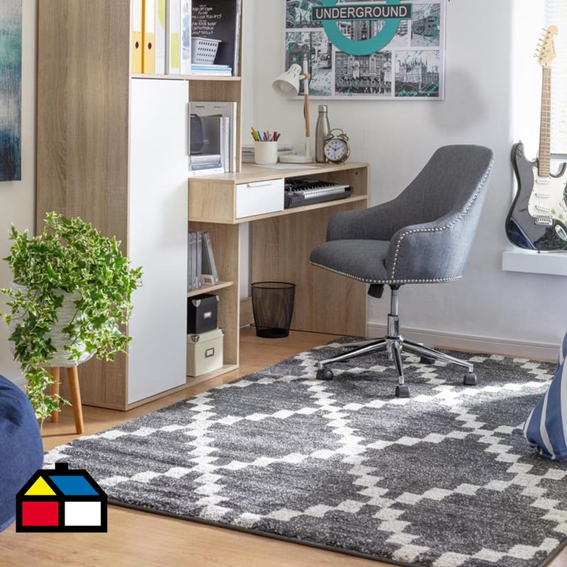 JUST HOME COLLECTION - Alfombra Doux Shaped 160x235 cm Polipropileno Negro