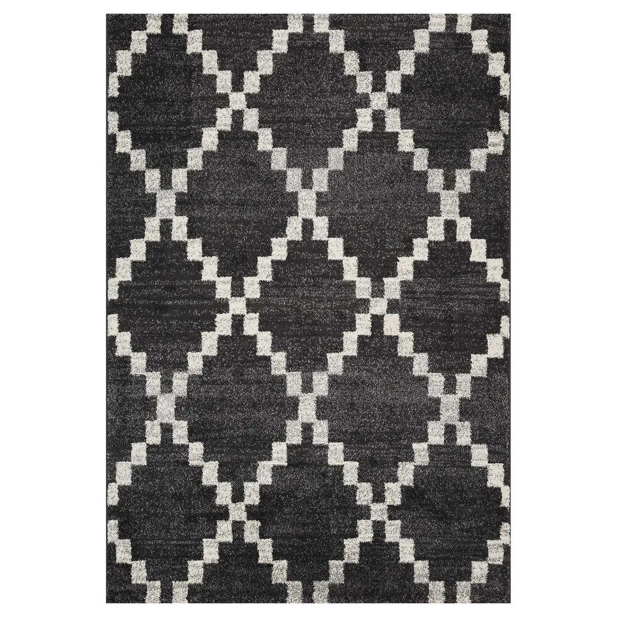 JUST HOME COLLECTION - Alfombra Doux Shaped 133x190 cm Polipropileno Negro