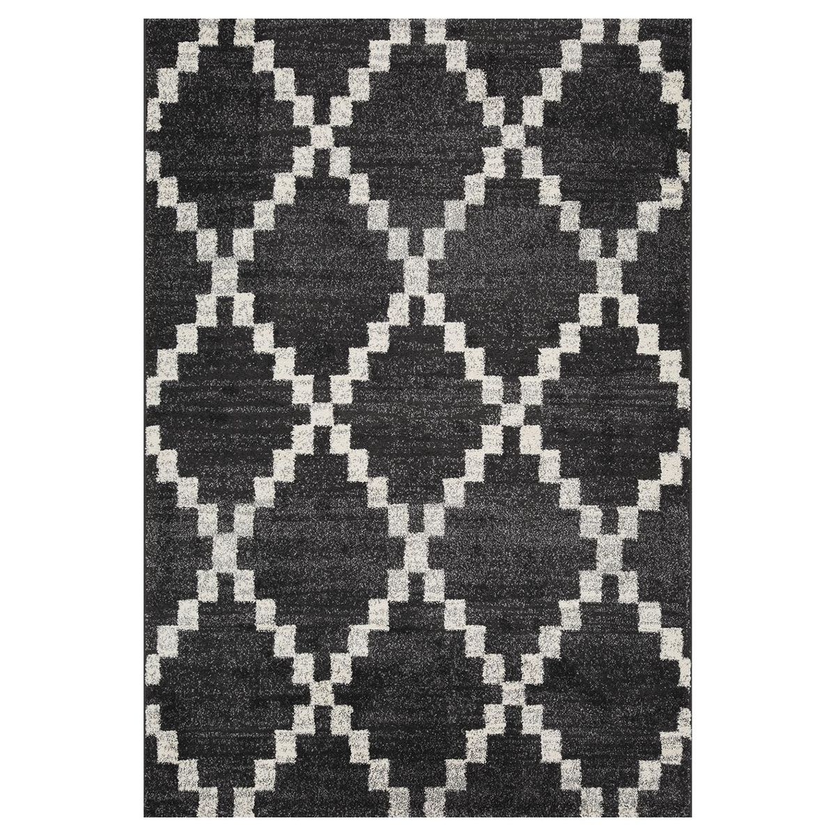 JUST HOME COLLECTION - Alfombra Doux Shaped 133x190 cm Polipropileno Negro