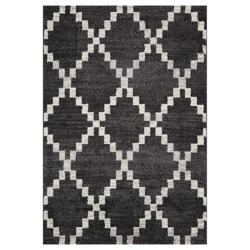 JUST HOME COLLECTION - Alfombra Doux Shaped 133x190 cm Negro