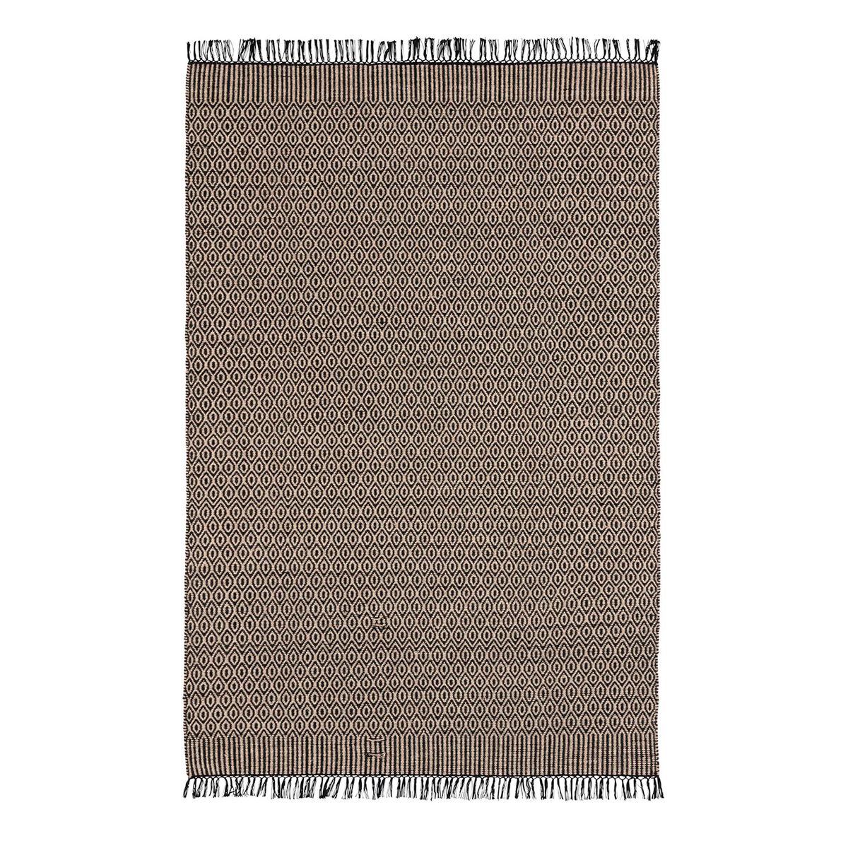 JUST HOME COLLECTION - Bajada de Cama Pasis 50x90 cm Lana Negro