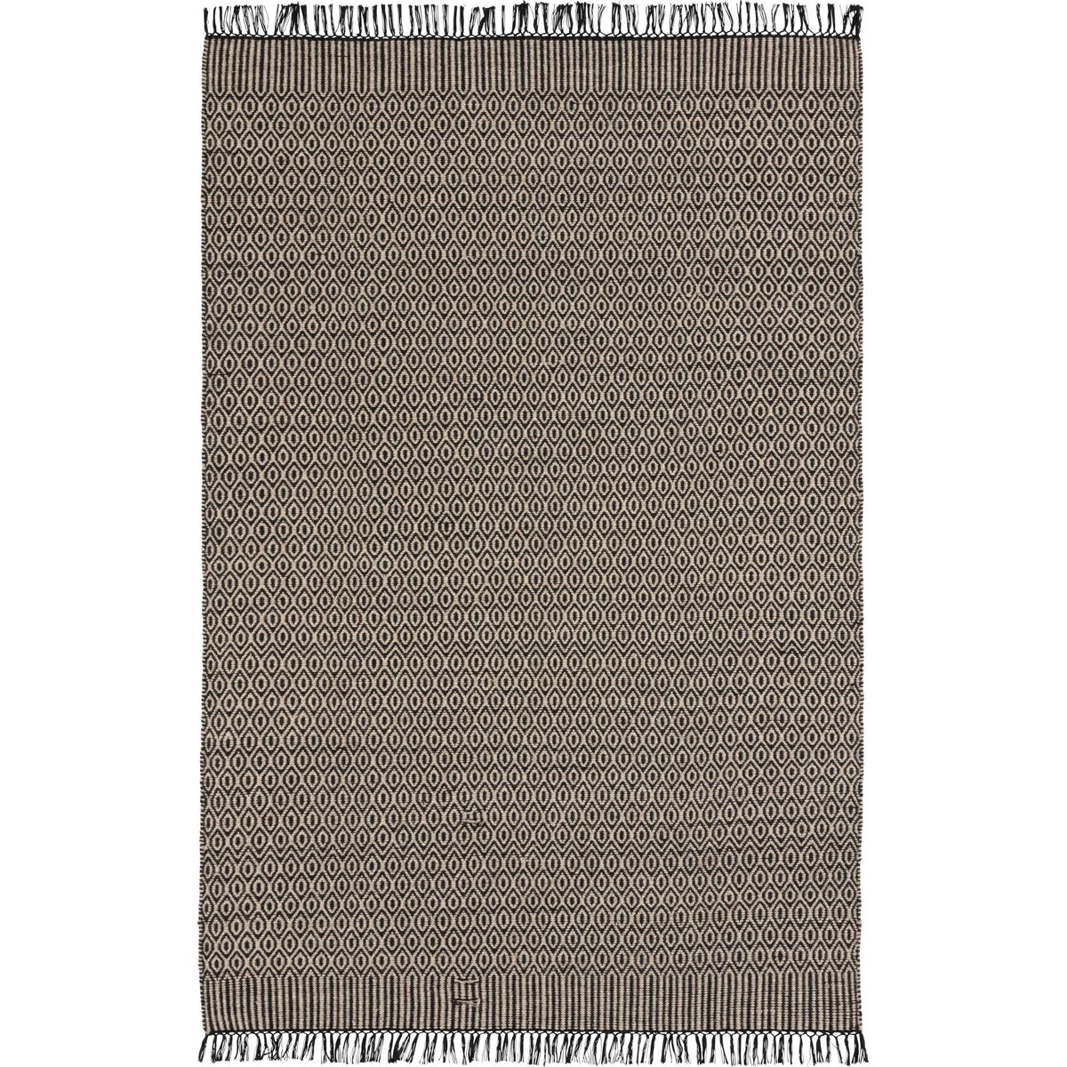 JUST HOME COLLECTION - Alfombra Pasi 120x170 cm Lana Negro