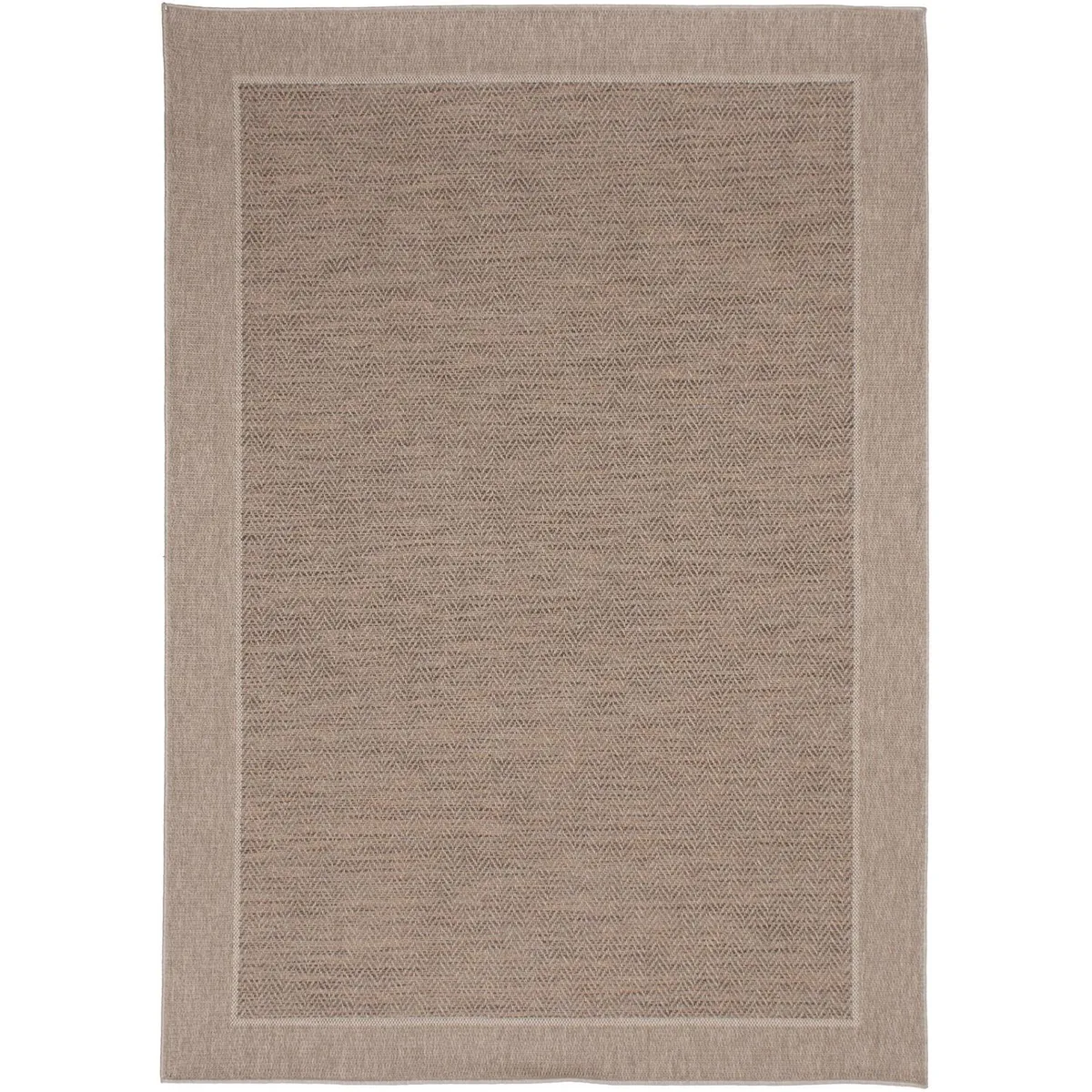 JUST HOME COLLECTION - Alfombra Indy Border 160x230 cm Yute Beige