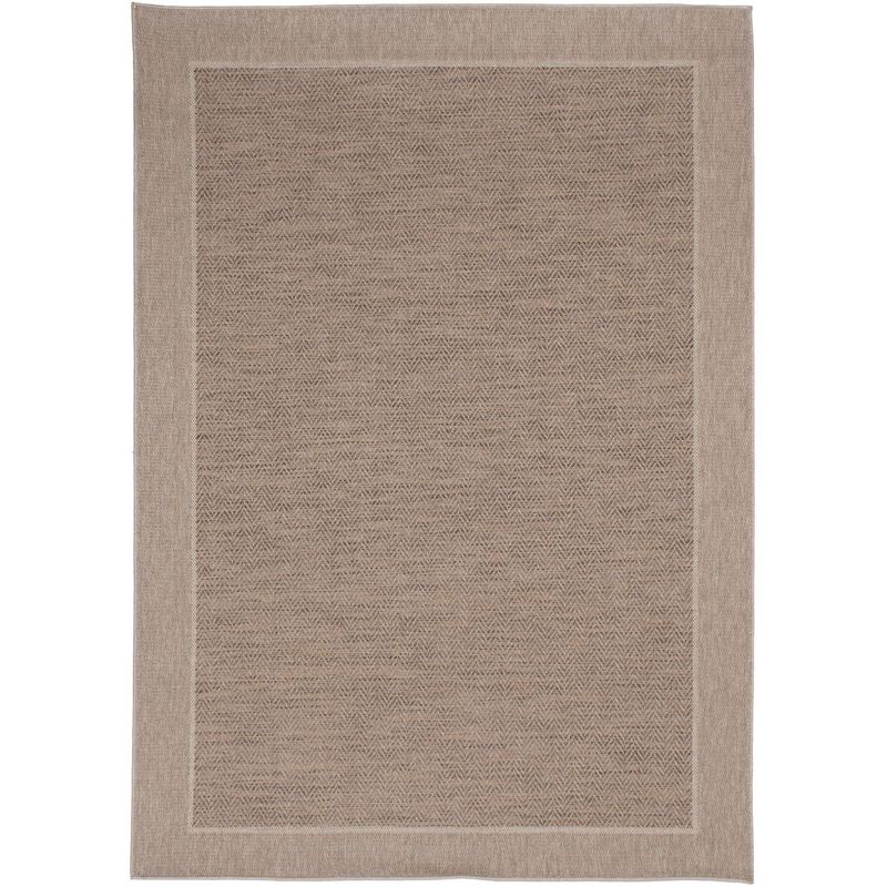JUST HOME COLLECTION - Alfombra Indy Border 160x230 cm Yute Beige