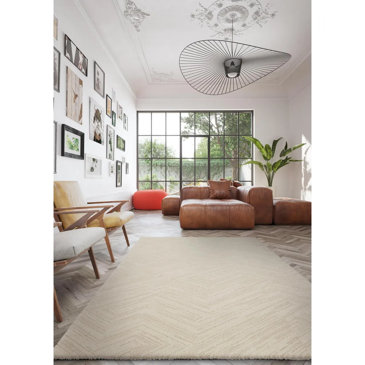 JUST HOME COLLECTION - Bajada de Cama Siroc Diagonal 60x115 cm Poliéster Beige