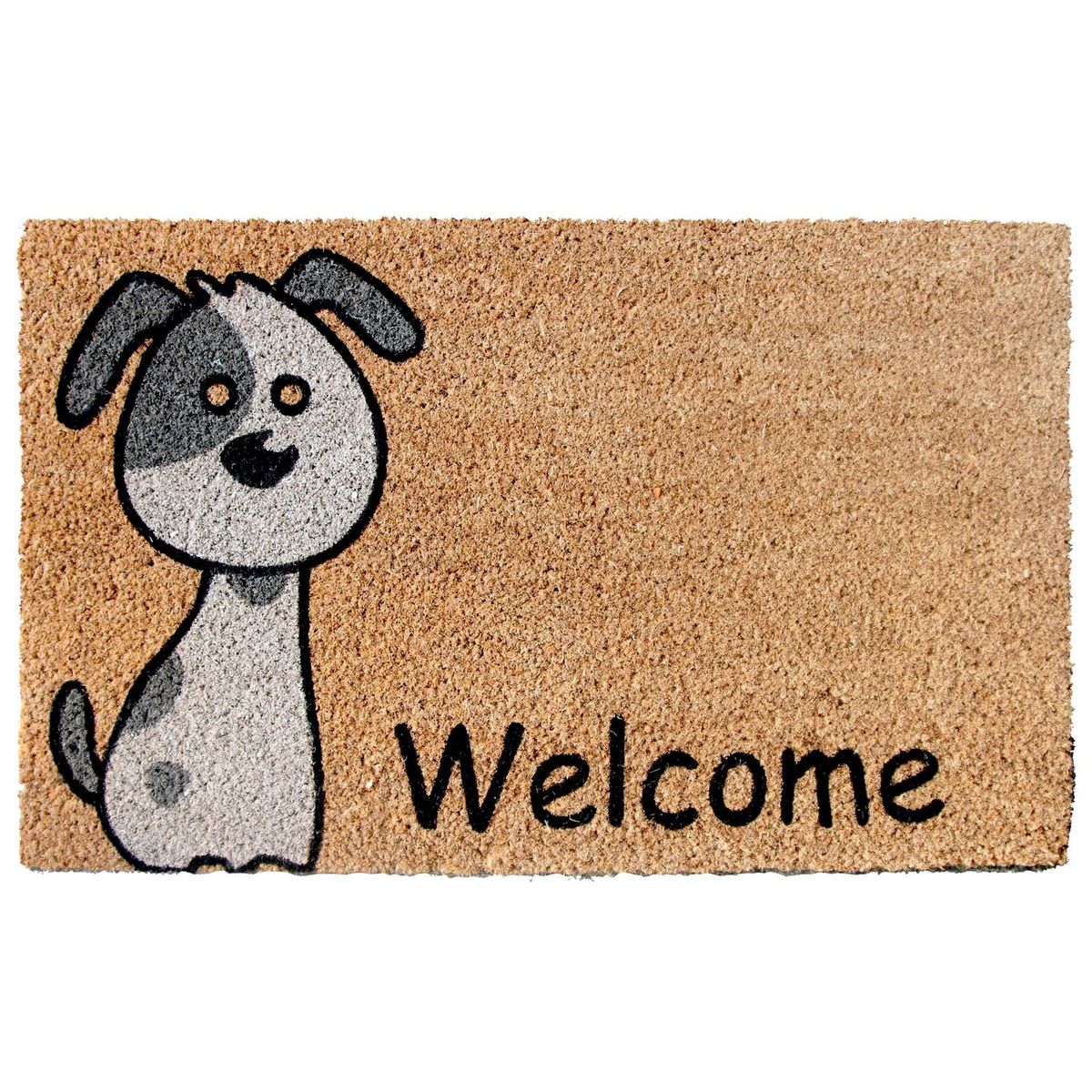 JUST HOME COLLECTION - Limpiapiés Welcome Dog 45x75 cm Coco Multicolor