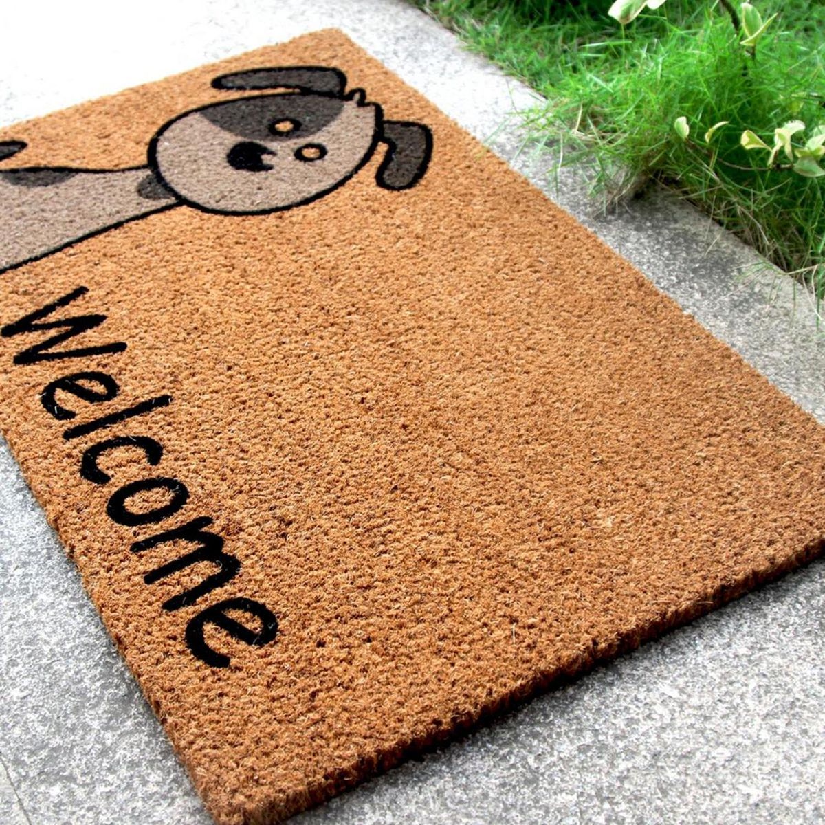 JUST HOME COLLECTION - Limpiapiés Welcome Dog 45x75 cm Coco Multicolor