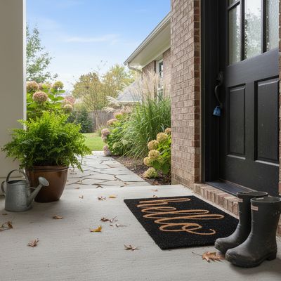 Imagen 2 del producto Limpiapies Hello Dark 45x75 cm PVC Multicolor