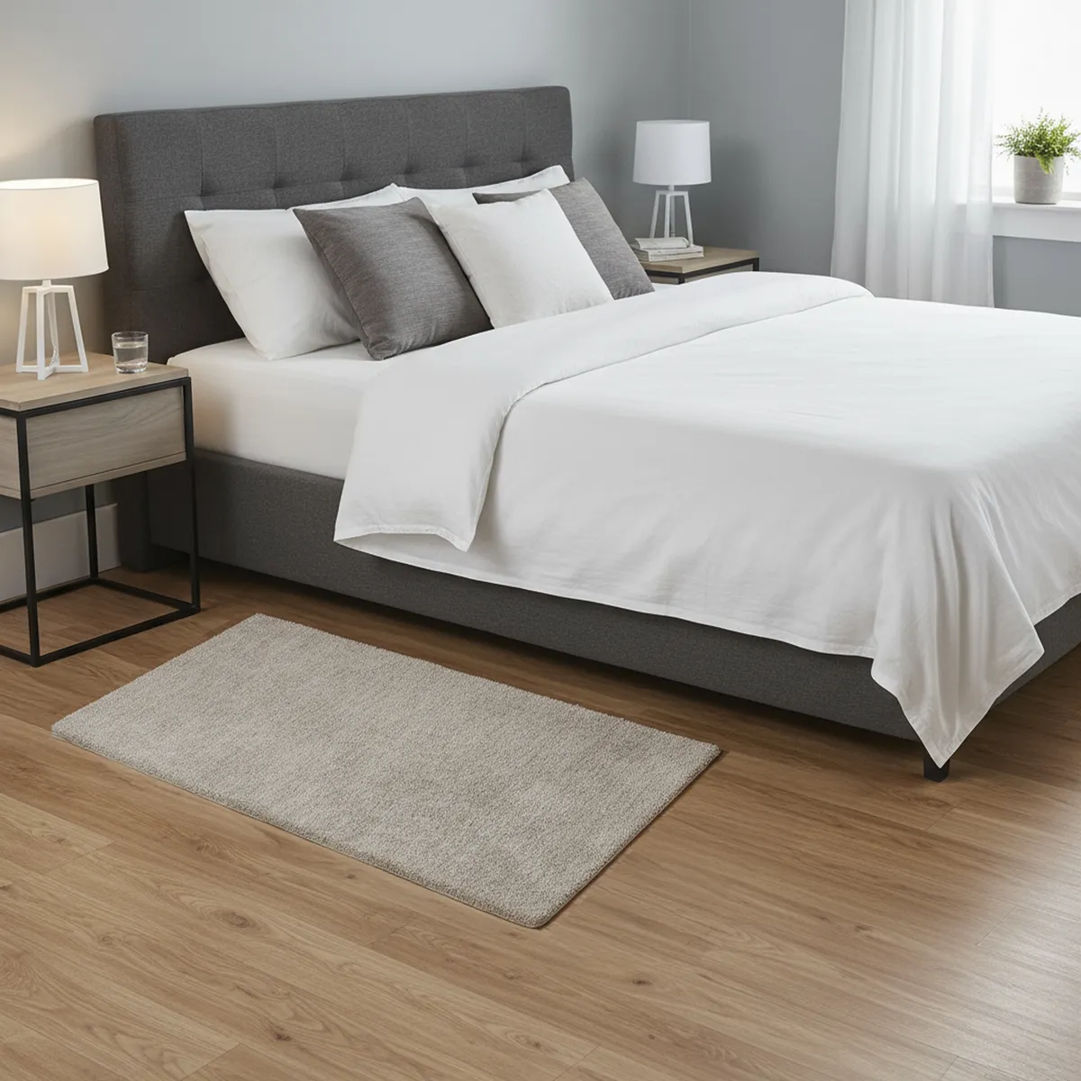 JUST HOME COLLECTION - Bajada de Cama Shaggy Feel 50x80 cm Poliéster Beige