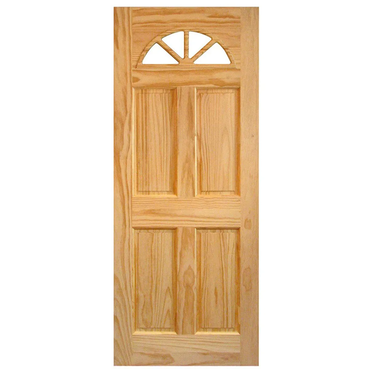 HOLZTEK - Puerta Pino Ibiza Media Luna con vidrio