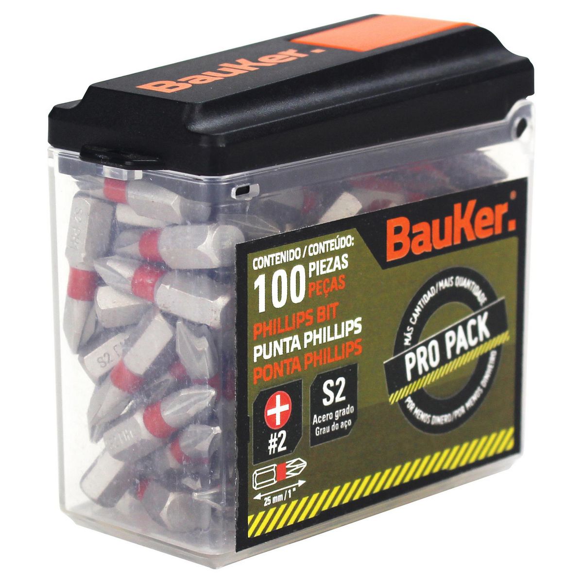 BAUKER - Pack de puntas 100 piezas