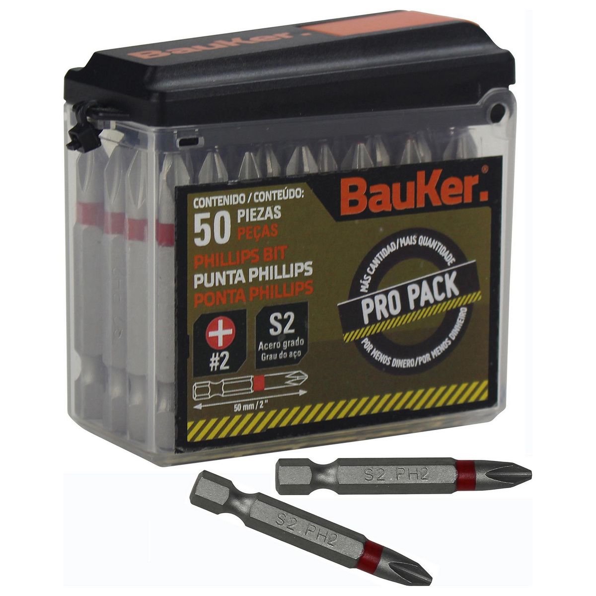 BAUKER - Pack de puntas 50 piezas