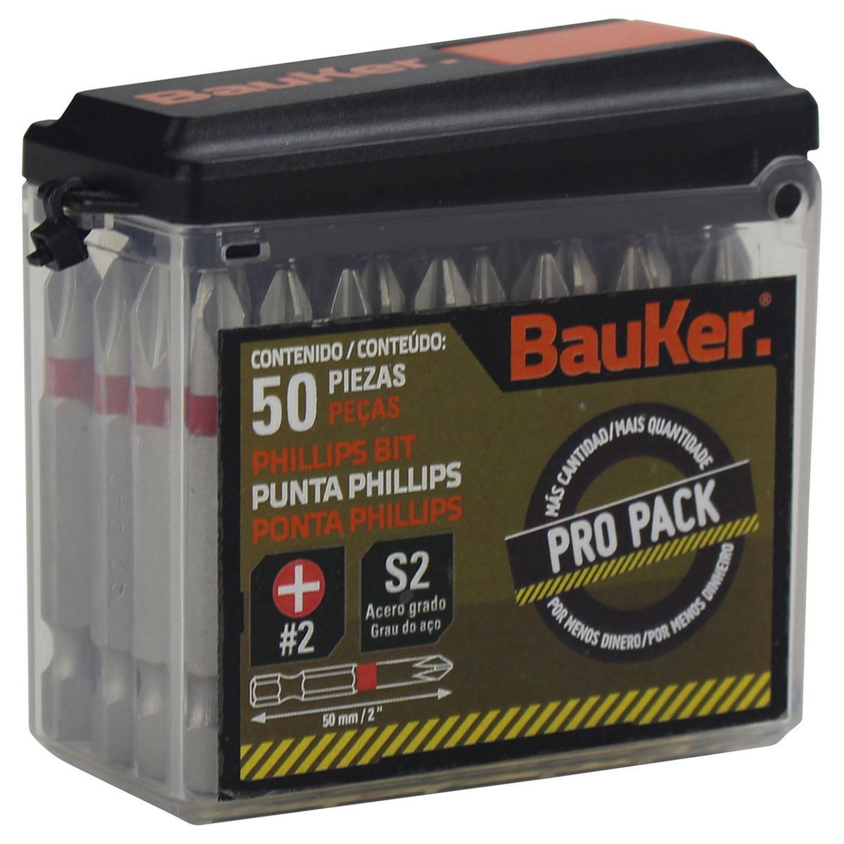 BAUKER - Pack de puntas 50 piezas