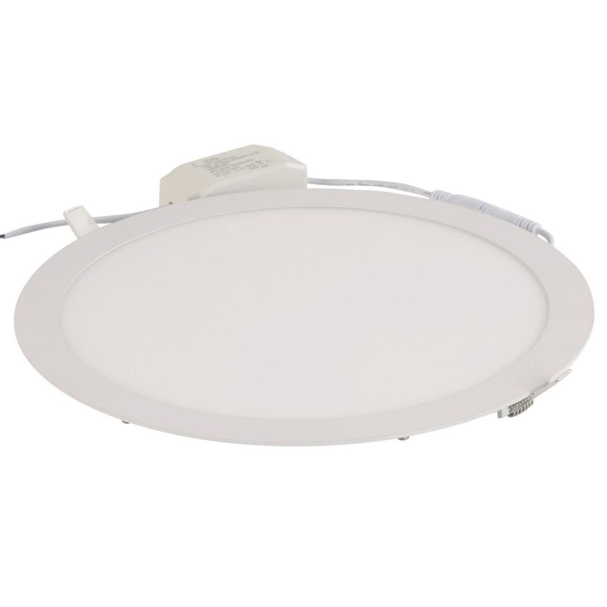 DAIRU - Panel Led Empotrado Circular Blanco 24W Luz Cálida