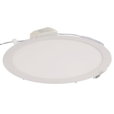 Imagen 2 del producto Panel Led Empotrado Circular Blanco 24W Luz Cálida