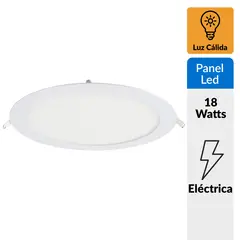 DAIRU - Panel led empotrado circular 18w luz cálida