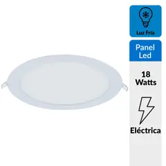 DAIRU - Panel led empotrado circular 18w luz fría