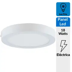 DAIRU - Panel led sobrepuesto circular 18 W luz fría