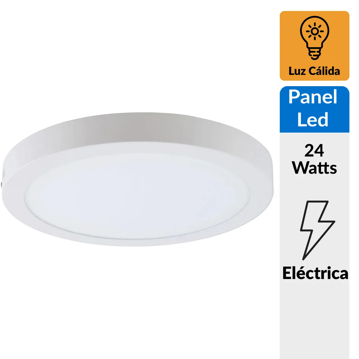 DAIRU - Panel led sobrepuesto circular 24 W luz cálida