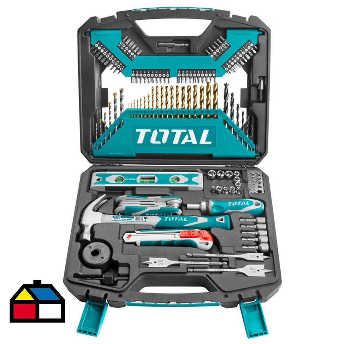 TOTAL - Set de brocas para madera-concreto 120 piezas