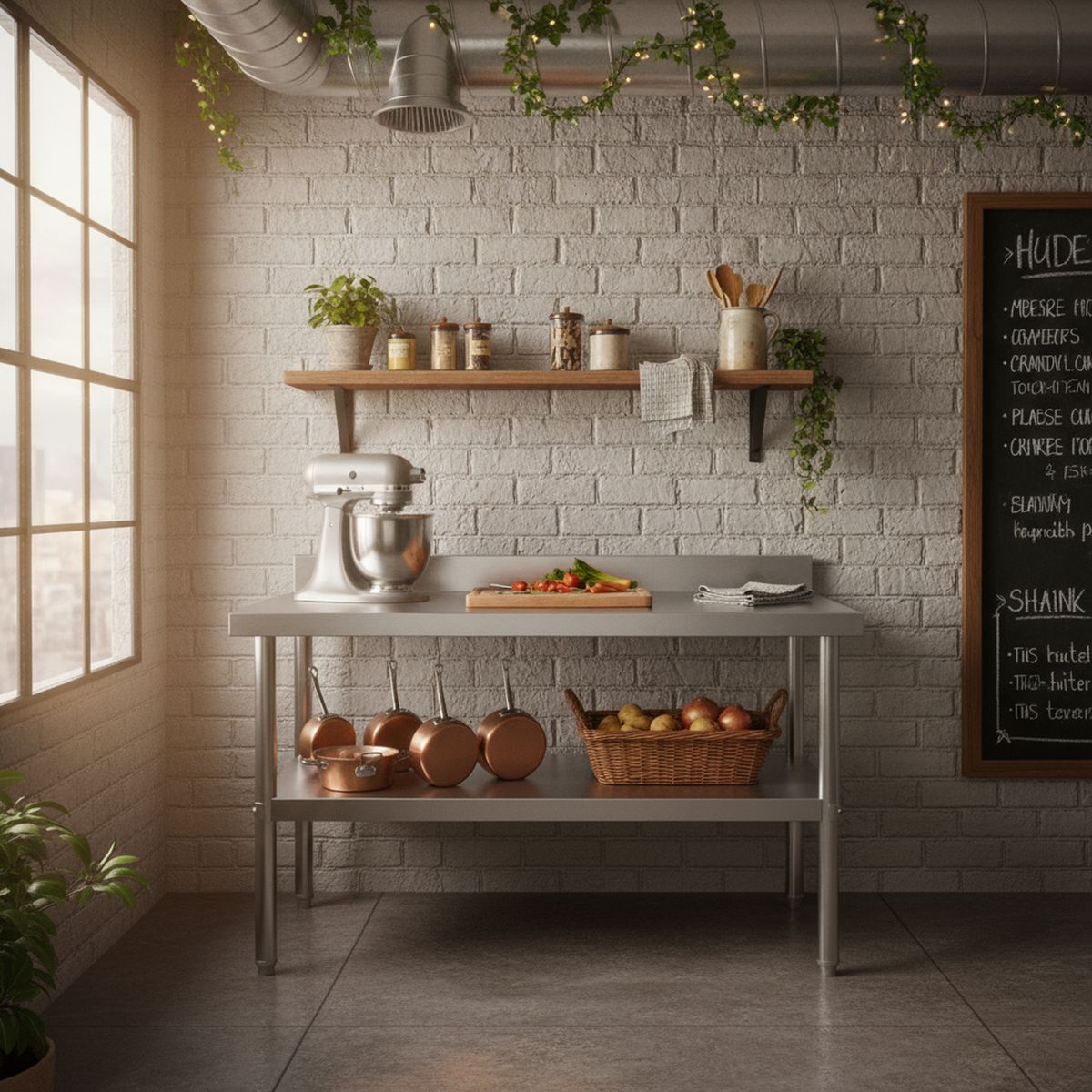 MAIGAS - Mesón Mural 90X66X85 Cm Con Respaldo Y Repisa