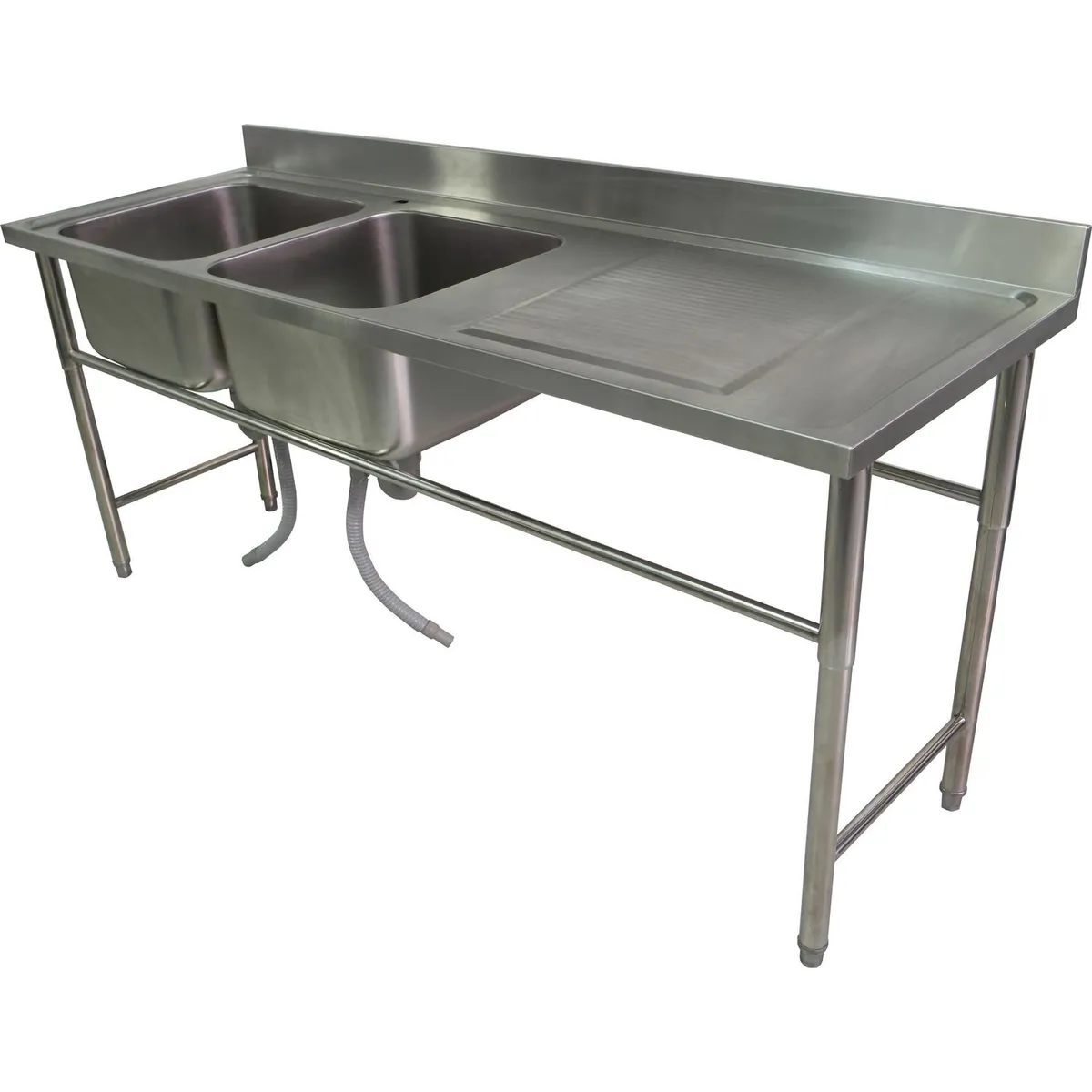 MAIGAS - Lavafondo Derecho 2 Cubeta(s) 200x85x66 cm Acero inoxidable