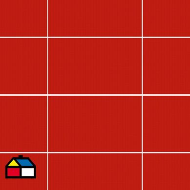 Cermica Muro rojo 24x40 cm 1,76 m2.