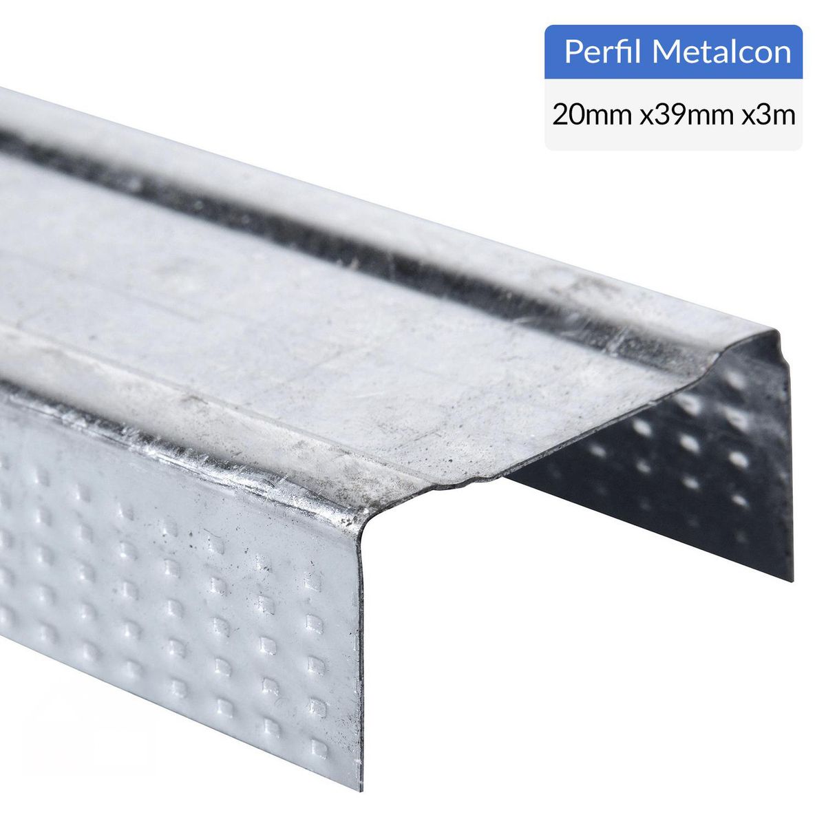 GENERICO - Perfil Tabiques Canal Metal 39x20x0,5mm 3 m