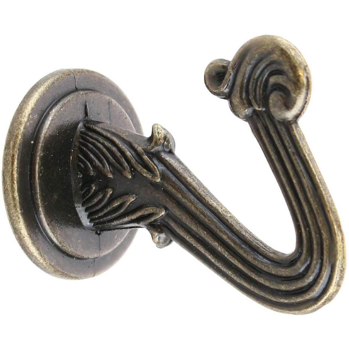 DECOROD - Set De Ganchos Para Barra De Cortina 2 Unidades Bronce